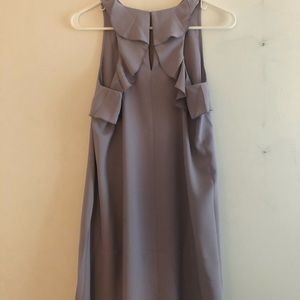 Loft Violet Swing Dress with Ruffles